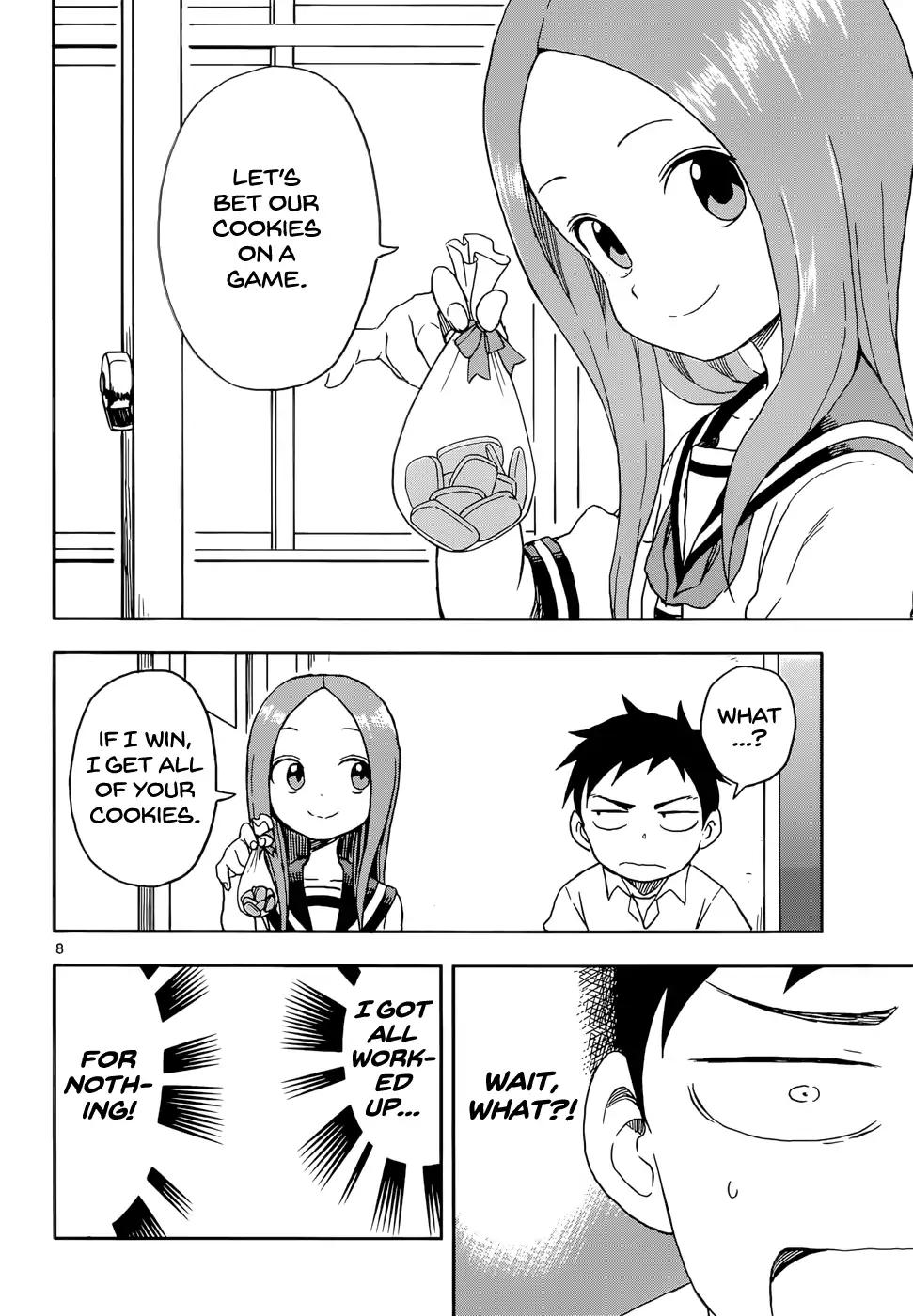 Karakai Jouzu no Takagi-san Chapter 88 page 8 - Chapter 88: Cookies
