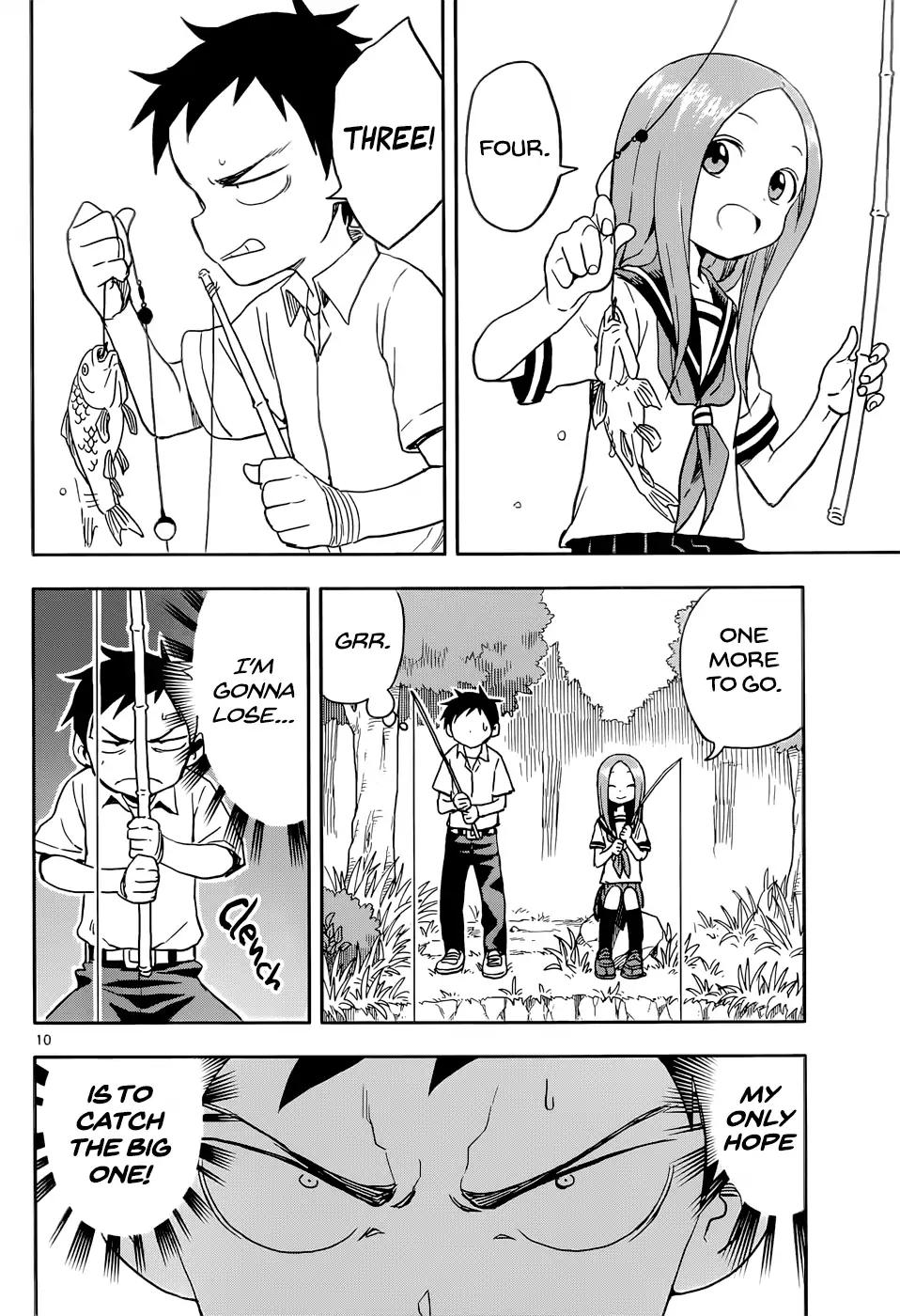 Karakai Jouzu no Takagi-san Chapter 89 page 10 - Chapter 89: Fishing