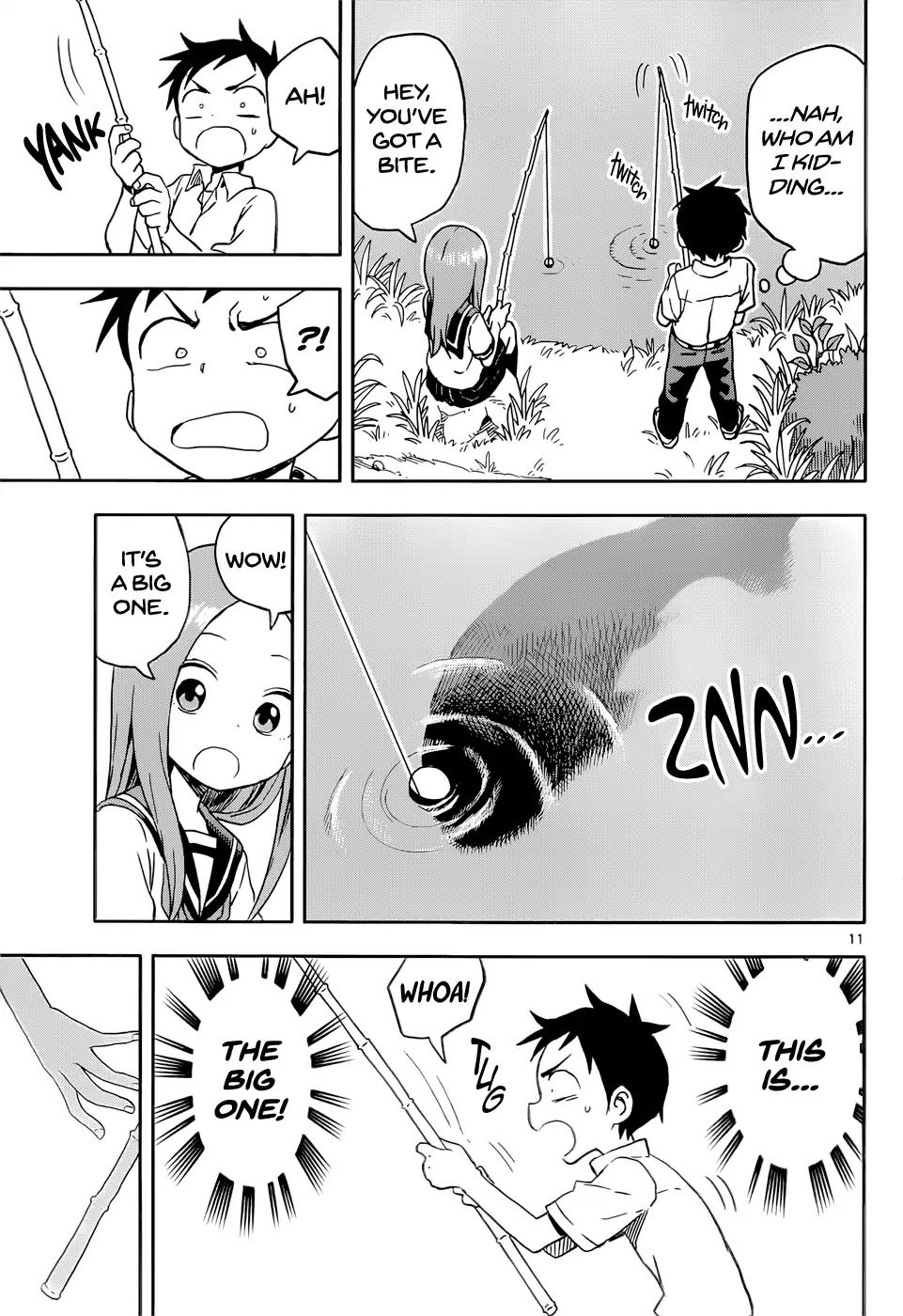 Karakai Jouzu no Takagi-san Chapter 89 page 11 - Chapter 89: Fishing
