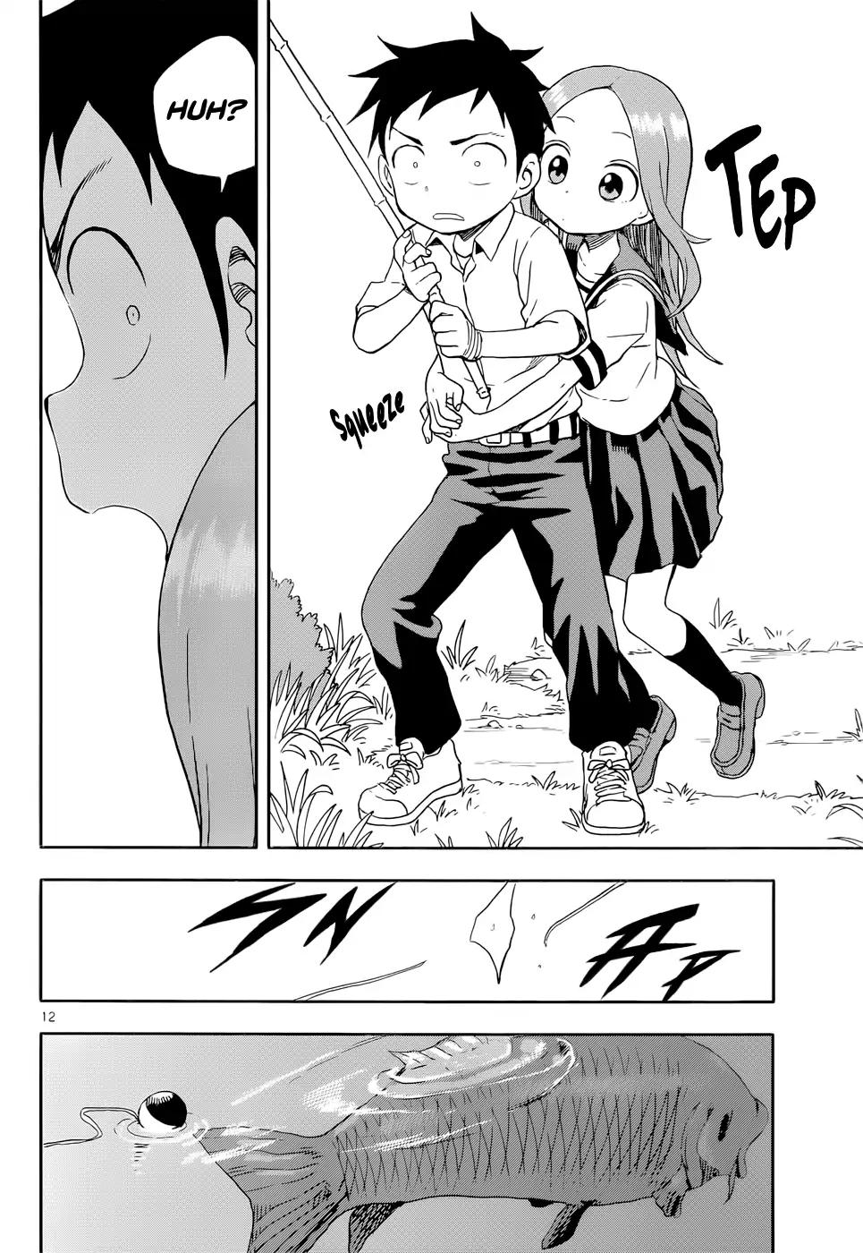 Karakai Jouzu no Takagi-san Chapter 89 page 12 - Chapter 89: Fishing