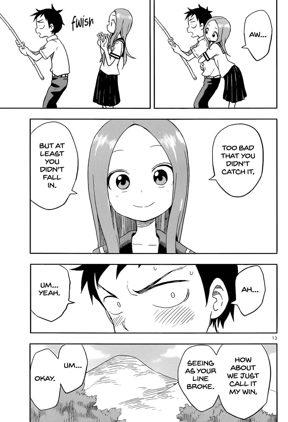 Karakai Jouzu no Takagi-san Chapter 89 page 13 - Chapter 89: Fishing