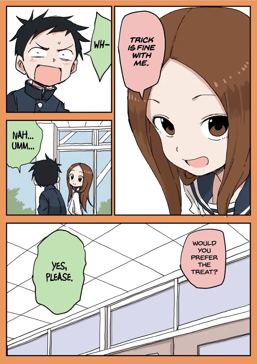 Karakai Jouzu no Takagi-san Chapter 90.5 page 2 - Chapter 90.5: Halloween Short (2018)