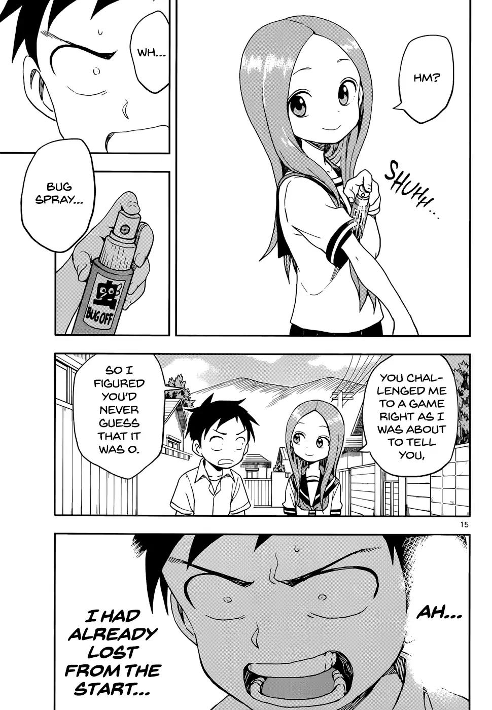 Karakai Jouzu no Takagi-san Chapter 90 page 15 - Chapter 90: Blood Type