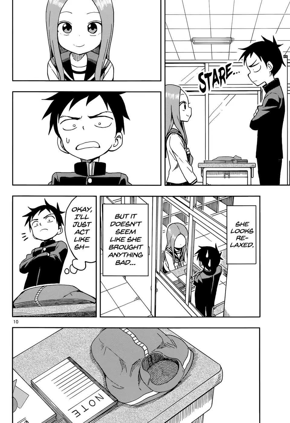 Karakai Jouzu no Takagi-san Chapter 91 page 10 - Chapter 91: Bag Inspection