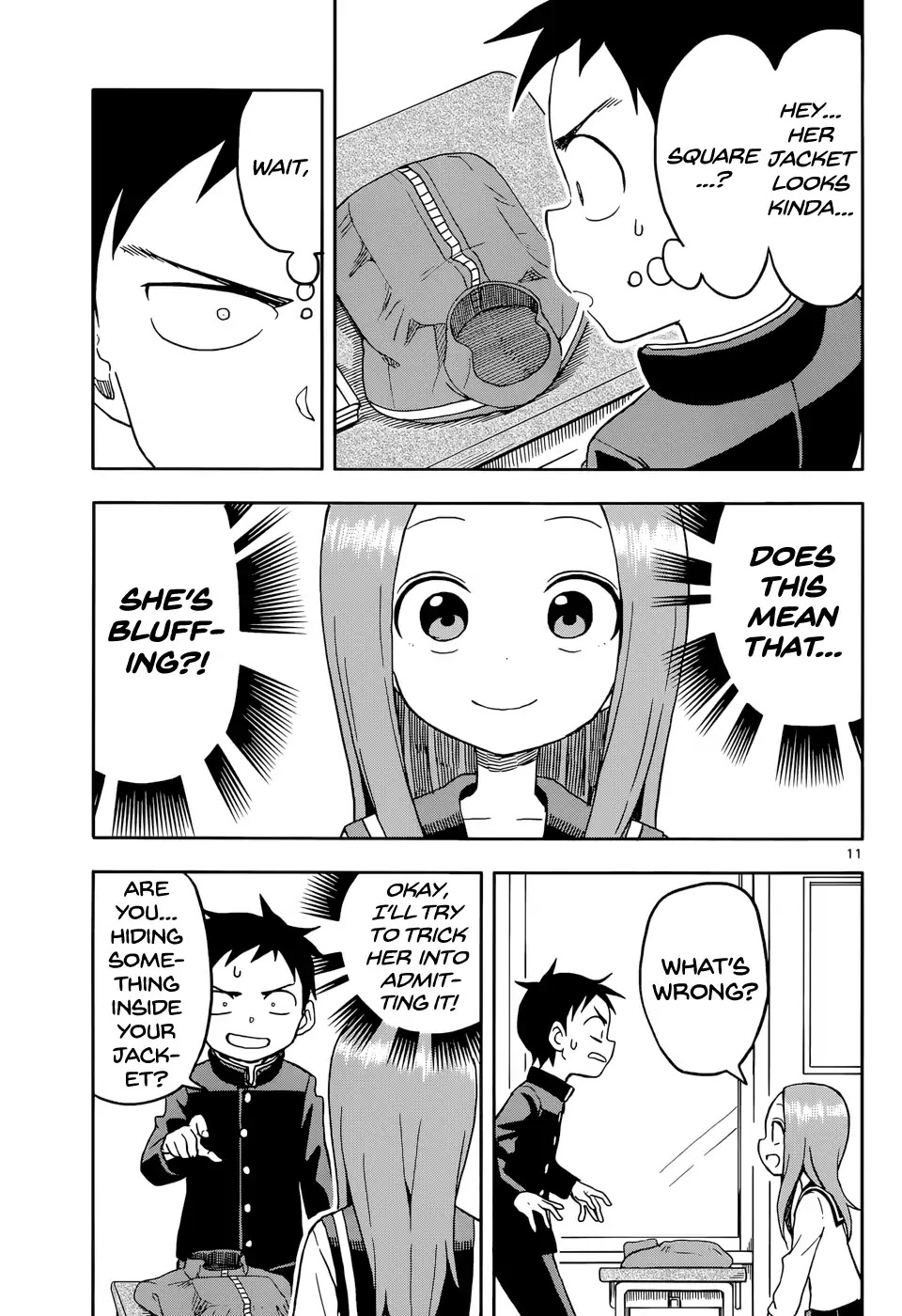 Karakai Jouzu no Takagi-san Chapter 91 page 11 - Chapter 91: Bag Inspection