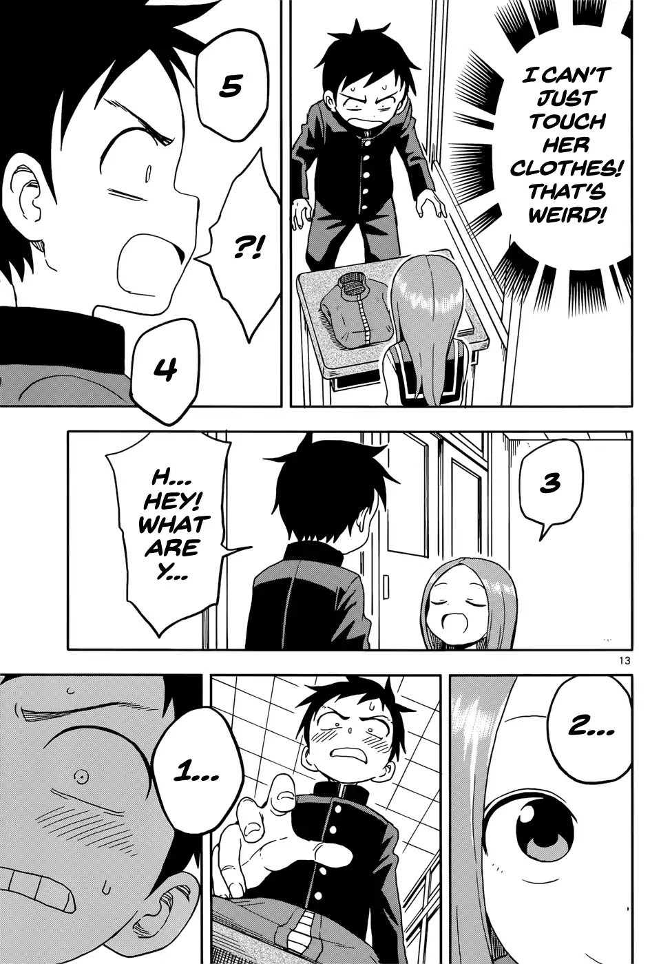 Karakai Jouzu no Takagi-san Chapter 91 page 13 - Chapter 91: Bag Inspection