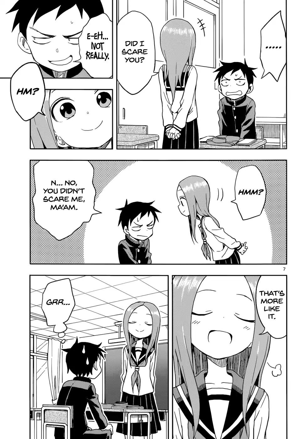 Karakai Jouzu no Takagi-san Chapter 91 page 7 - Chapter 91: Bag Inspection