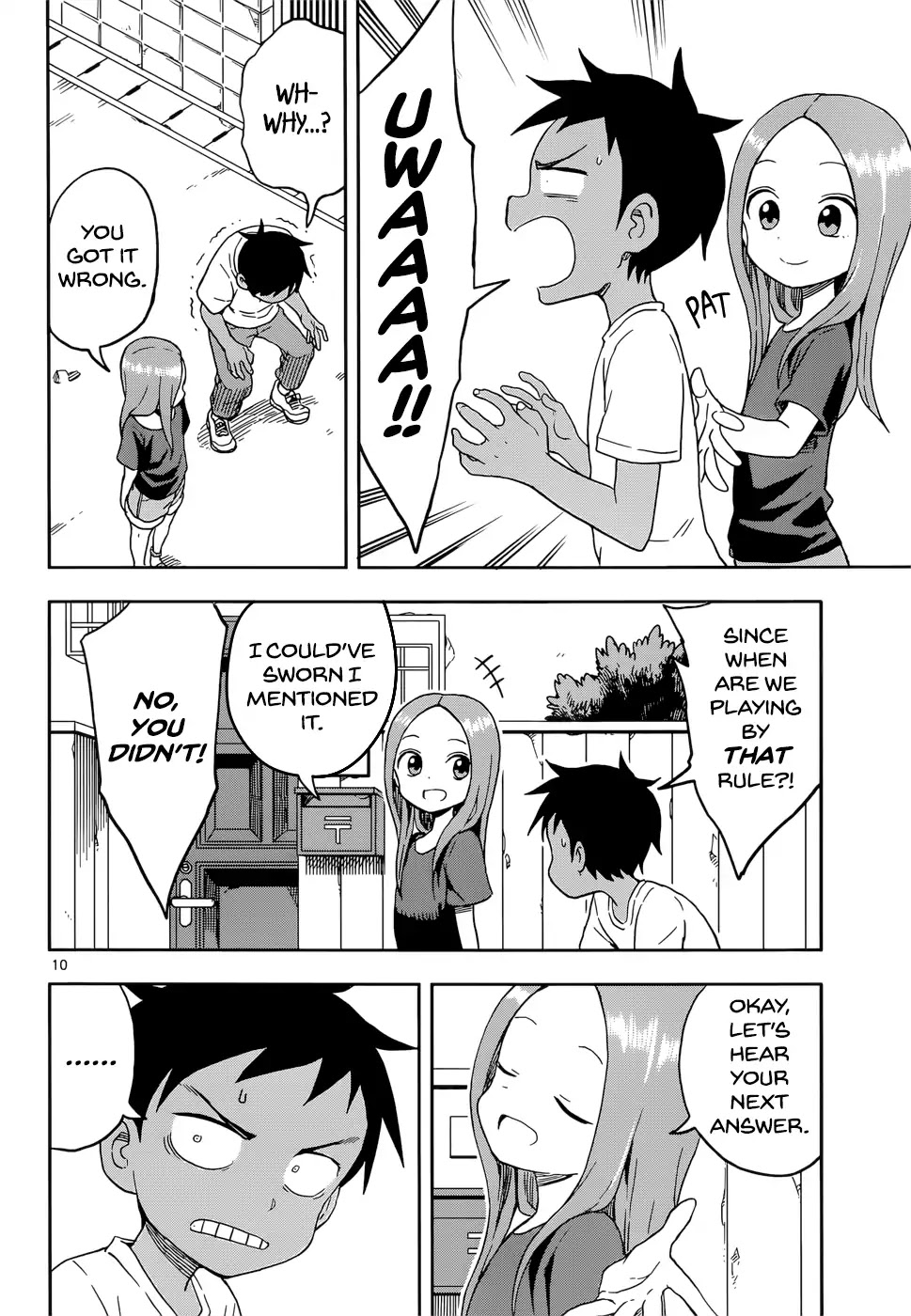 Karakai Jouzu no Takagi-san Chapter 92 page 10 - Chapter 92: Sunburn