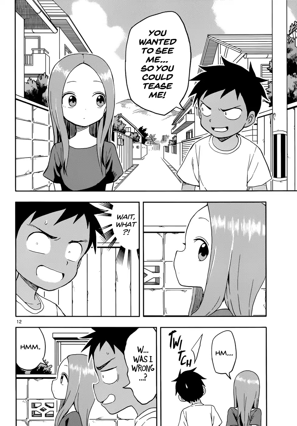 Karakai Jouzu no Takagi-san Chapter 92 page 12 - Chapter 92: Sunburn