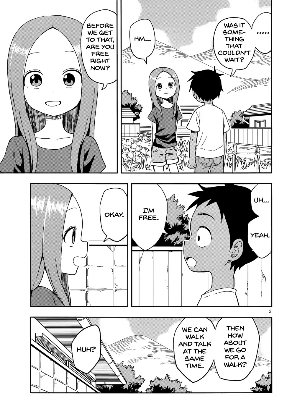 Karakai Jouzu no Takagi-san Chapter 92 page 3 - Chapter 92: Sunburn