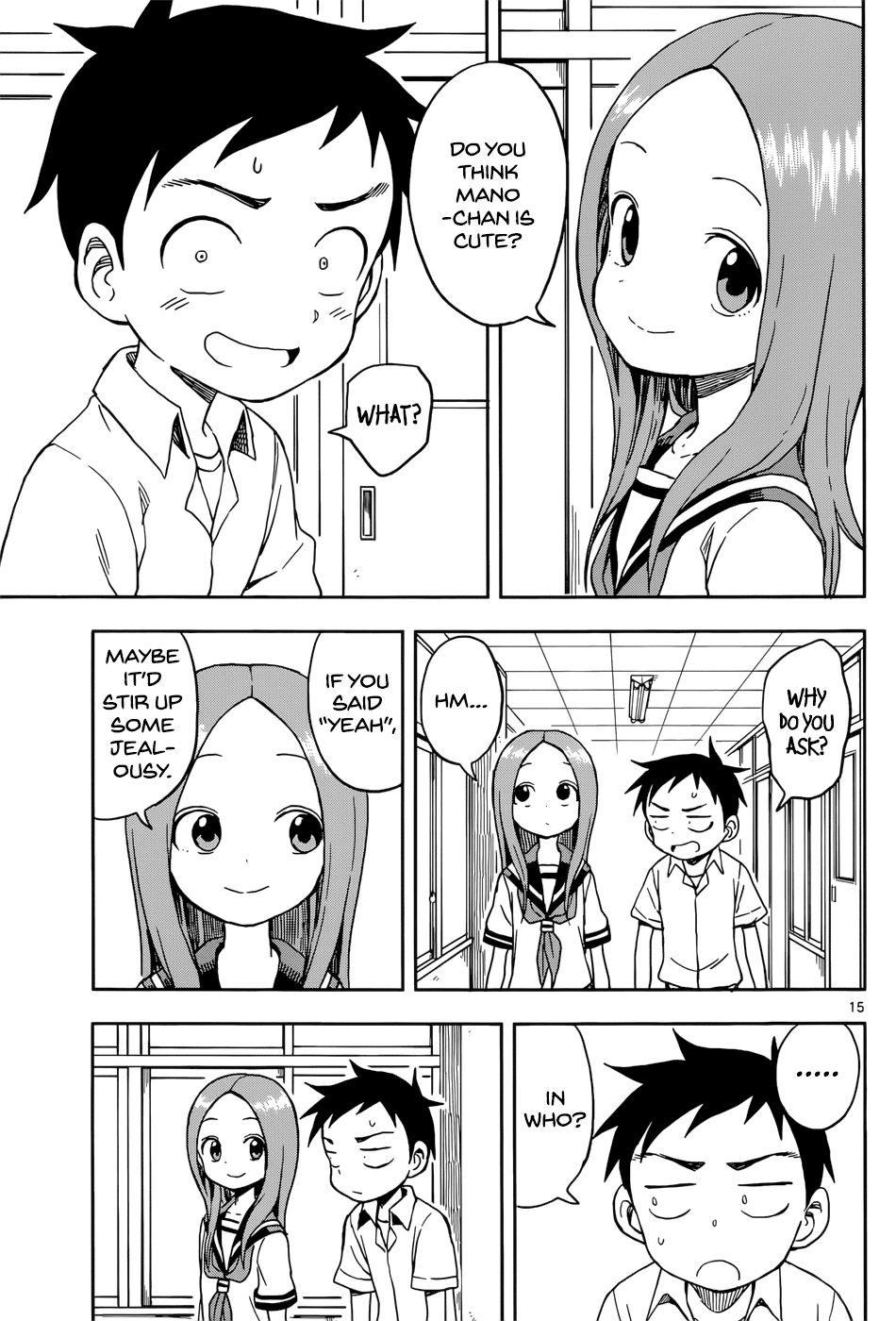 Karakai Jouzu no Takagi-san Chapter 93 page 16 - Chapter 93: Jealousy