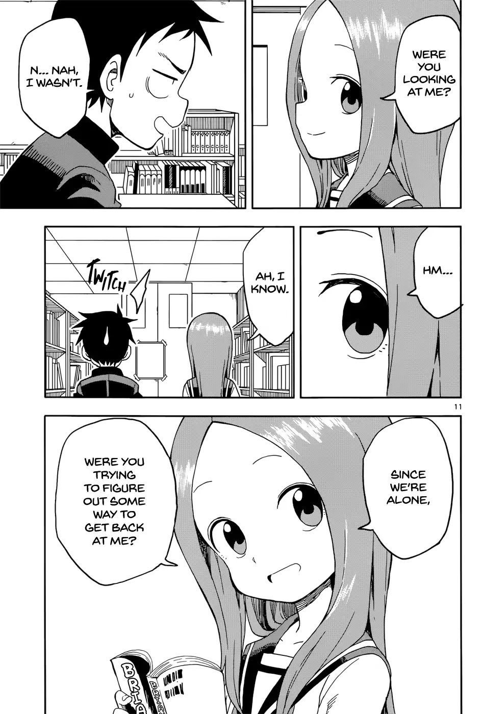 Karakai Jouzu no Takagi-san Chapter 94 page 11 - Chapter 94: Library Committee Member