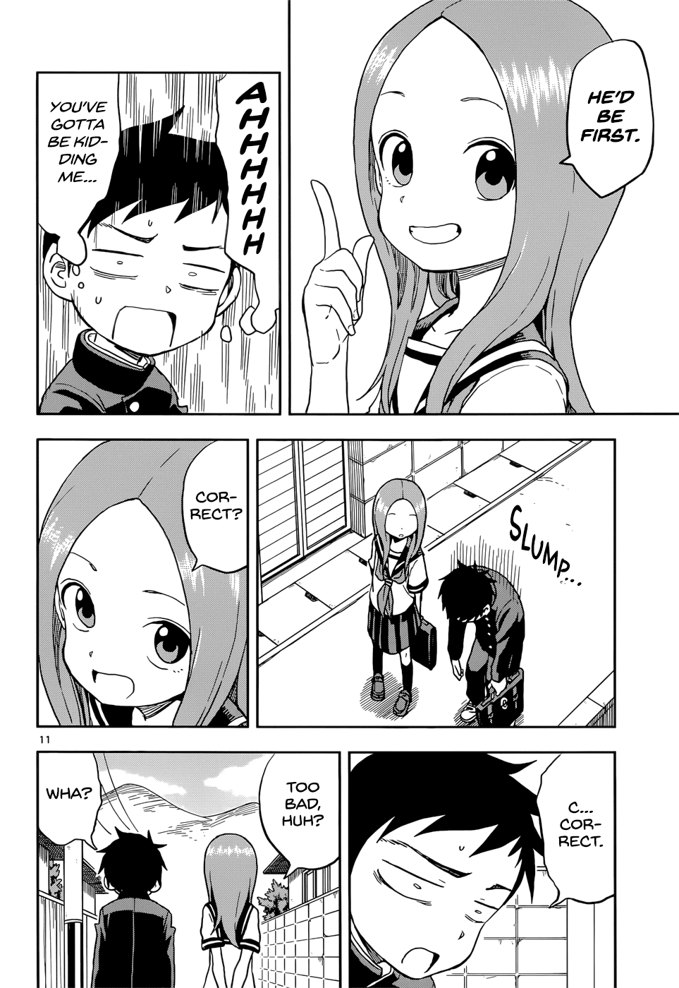 Karakai Jouzu no Takagi-san Chapter 95 page 11 - Chapter 95: Changing Uniforms