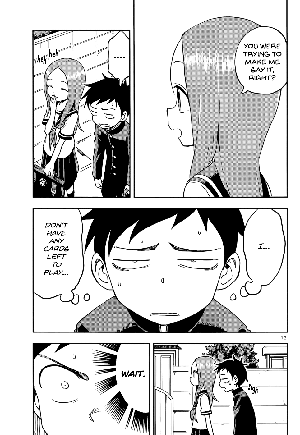 Karakai Jouzu no Takagi-san Chapter 95 page 12 - Chapter 95: Changing Uniforms