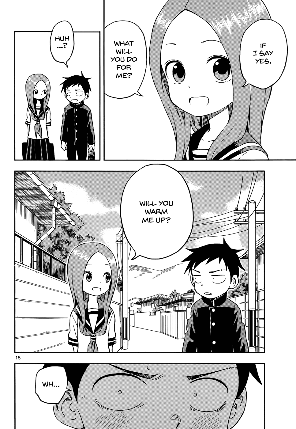 Karakai Jouzu no Takagi-san Chapter 95 page 15 - Chapter 95: Changing Uniforms