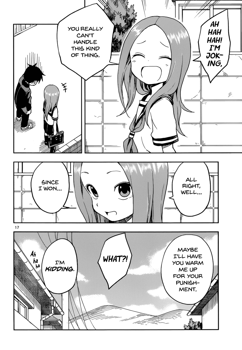 Karakai Jouzu no Takagi-san Chapter 95 page 17 - Chapter 95: Changing Uniforms