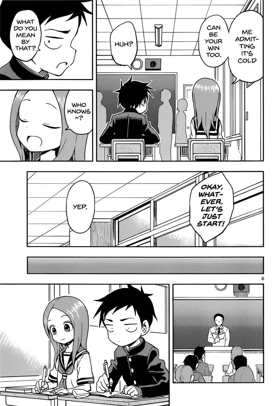 Karakai Jouzu no Takagi-san Chapter 95 page 6 - Chapter 95: Changing Uniforms