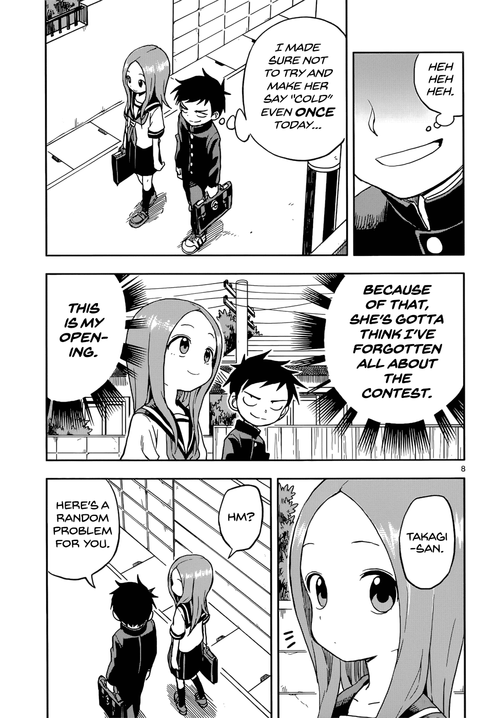 Karakai Jouzu no Takagi-san Chapter 95 page 8 - Chapter 95: Changing Uniforms