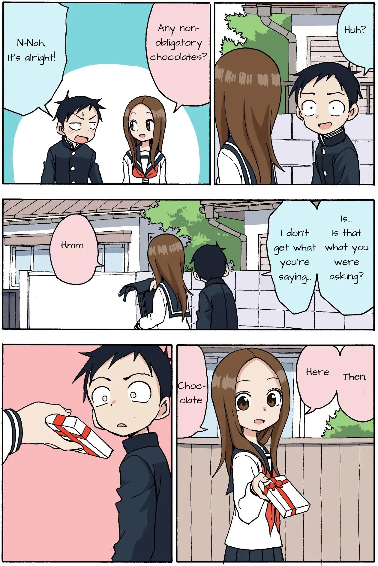 Karakai Jouzu no Takagi-san Chapter 96.5 page 3 - Chapter: Valentine's Short (2019)