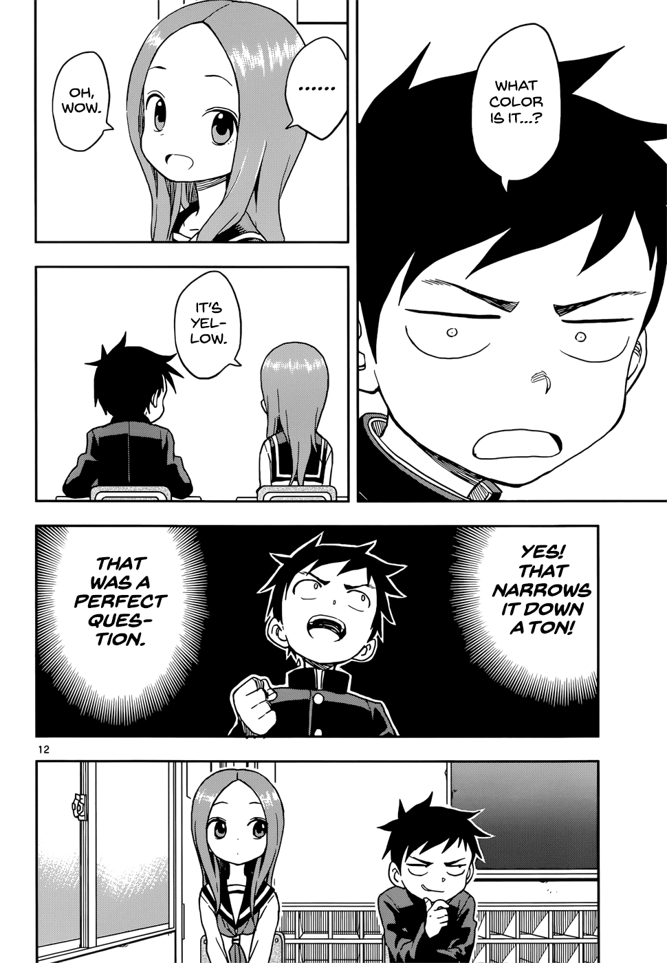 Karakai Jouzu no Takagi-san Chapter 96 page 12 - Chapter 96: Least Favorite Foods