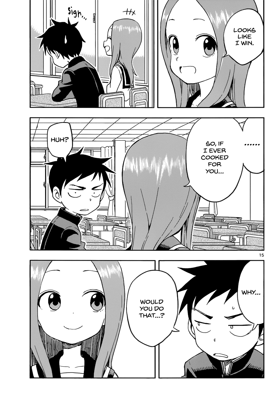 Karakai Jouzu no Takagi-san Chapter 96 page 15 - Chapter 96: Least Favorite Foods