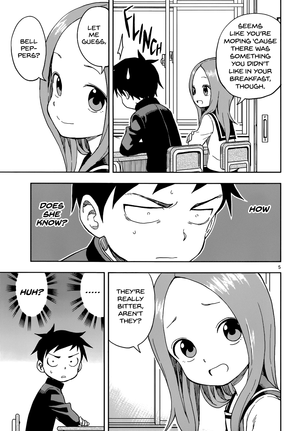 Karakai Jouzu no Takagi-san Chapter 96 page 5 - Chapter 96: Least Favorite Foods