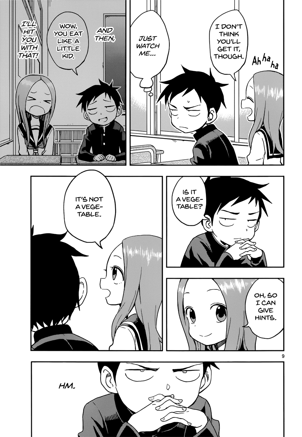 Karakai Jouzu no Takagi-san Chapter 96 page 9 - Chapter 96: Least Favorite Foods