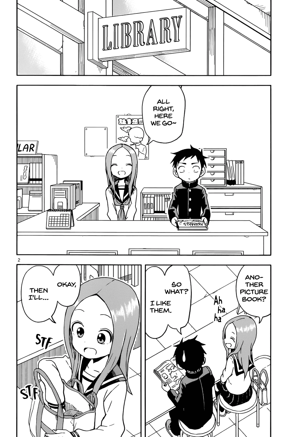 Karakai Jouzu no Takagi-san Chapter 97 page 2 - Chapter 97: Crocheting