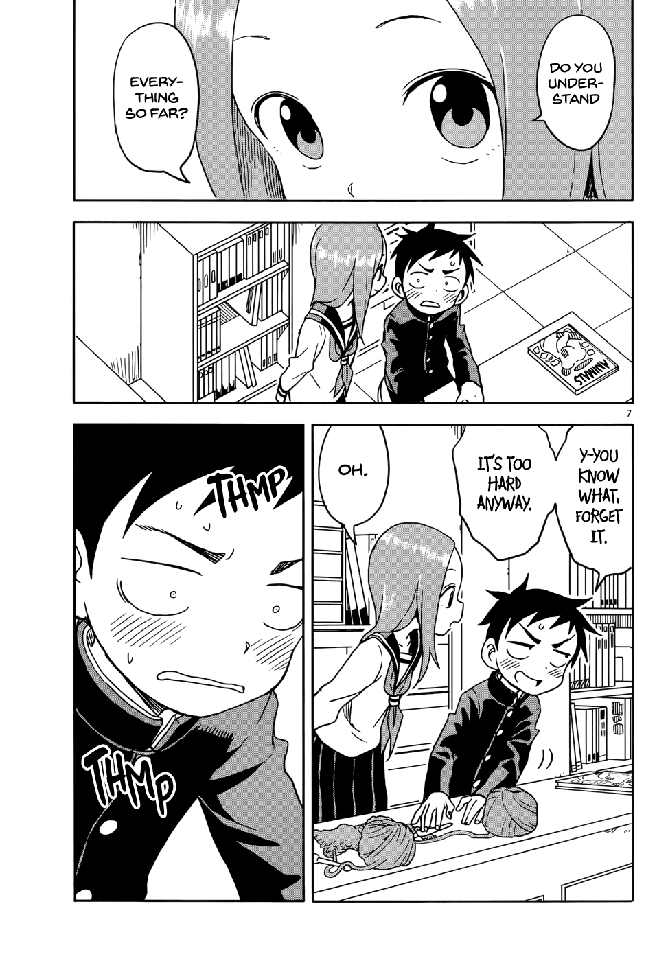 Karakai Jouzu no Takagi-san Chapter 97 page 7 - Chapter 97: Crocheting