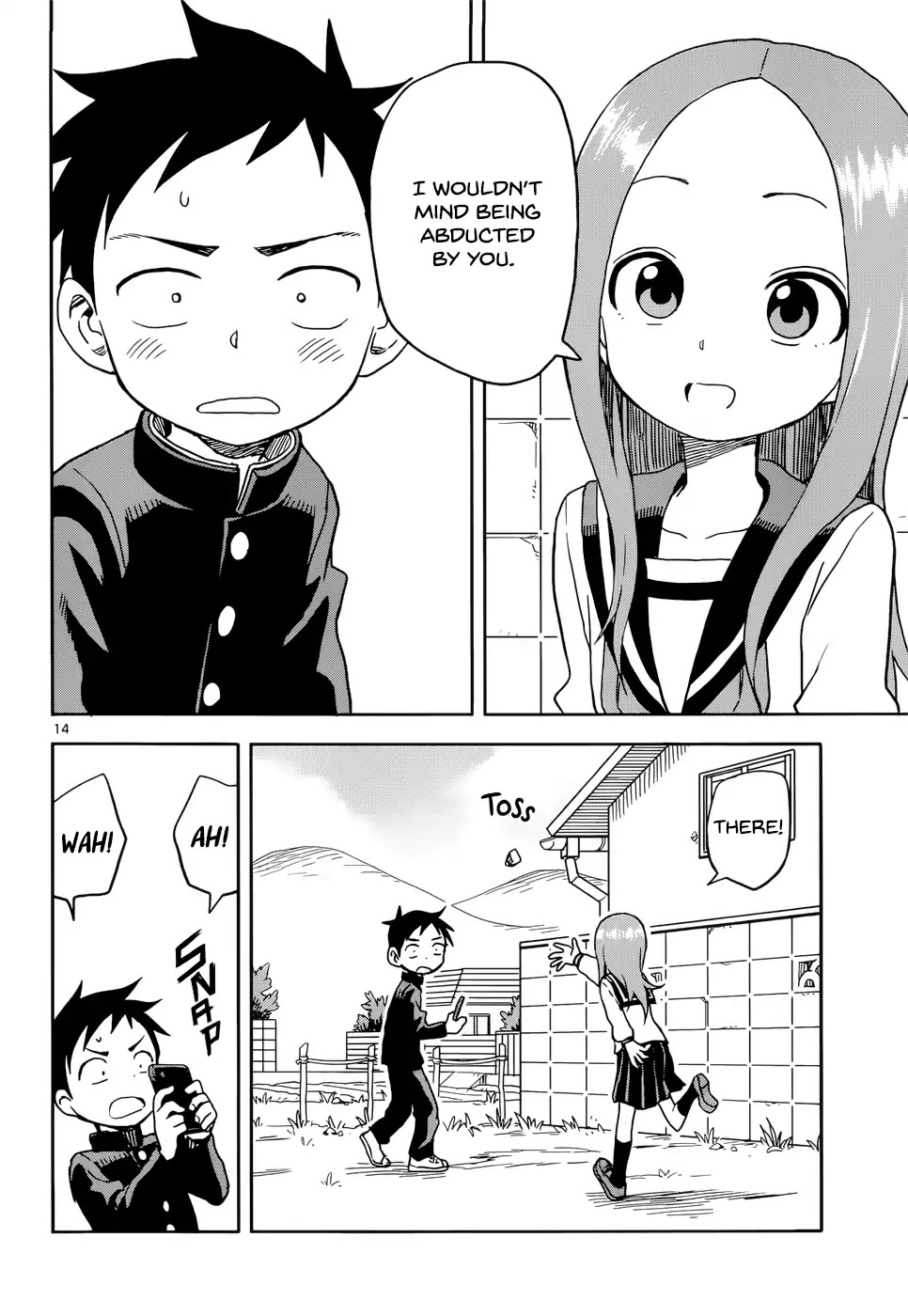 Karakai Jouzu no Takagi-san Chapter 98 page 14 - Chapter 98: UFO
