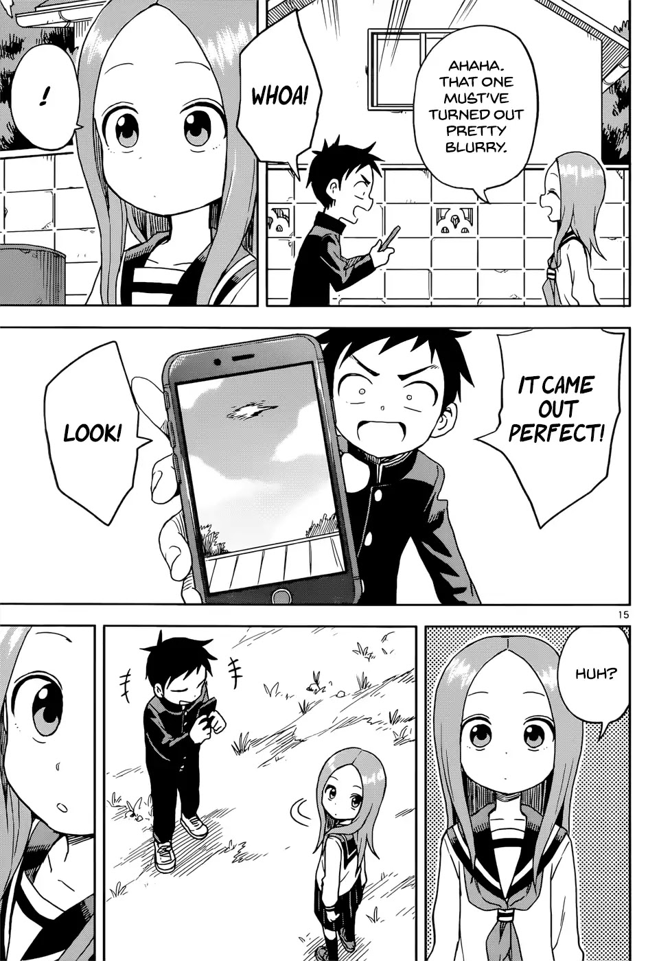 Karakai Jouzu no Takagi-san Chapter 98 page 15 - Chapter 98: UFO