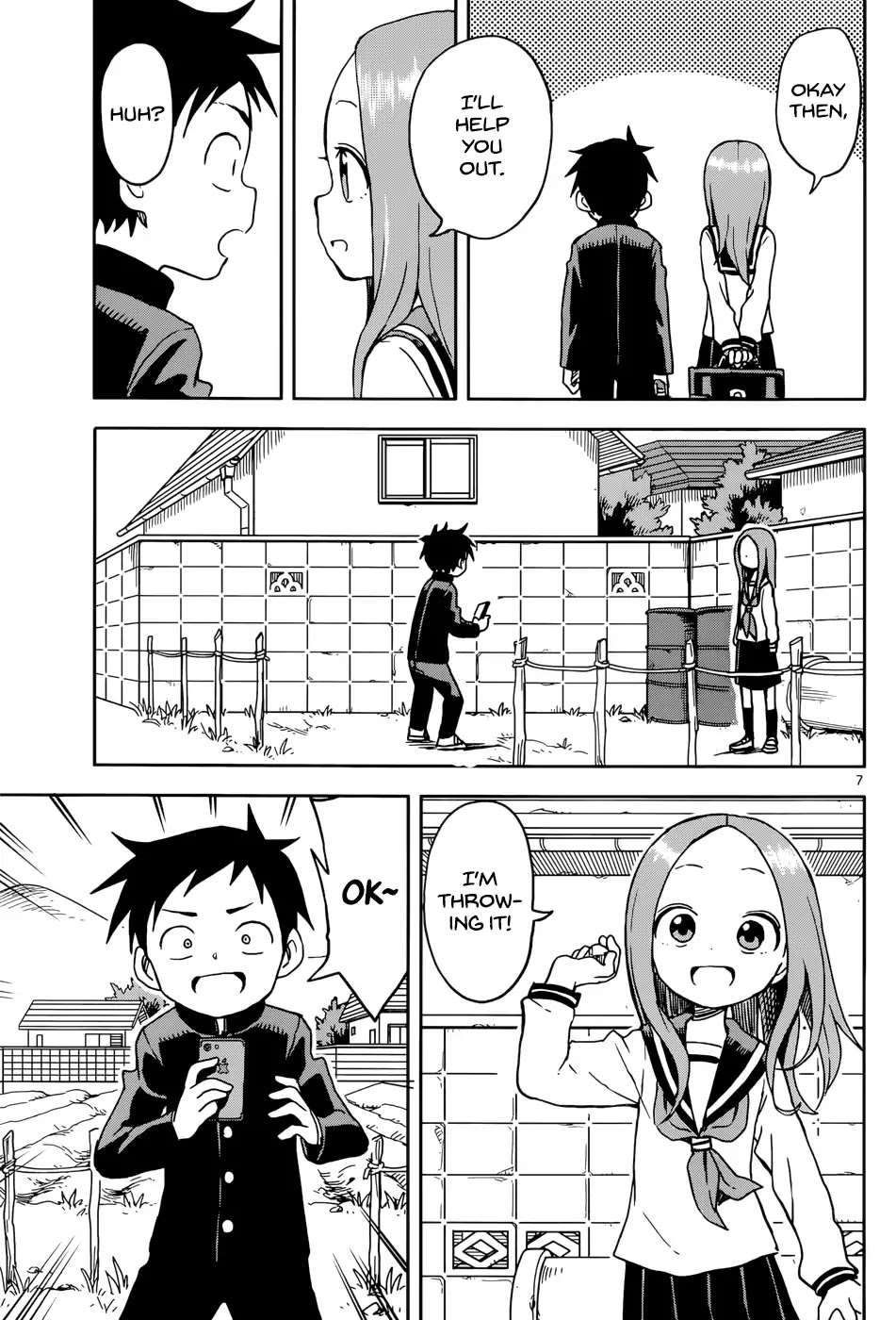 Karakai Jouzu no Takagi-san Chapter 98 page 7 - Chapter 98: UFO