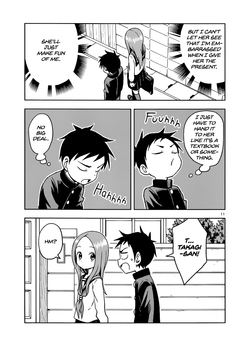 Karakai Jouzu no Takagi-san Chapter 99 page 11 - Chapter 99: Returning the Favor