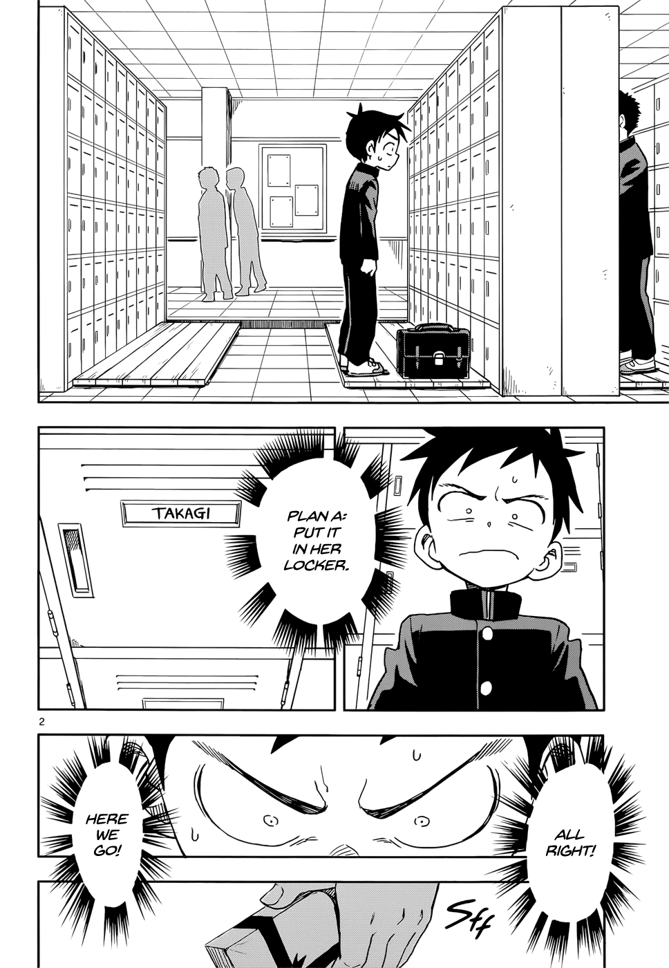Karakai Jouzu no Takagi-san Chapter 99 page 2 - Chapter 99: Returning the Favor