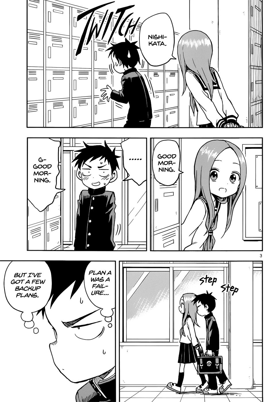 Karakai Jouzu no Takagi-san Chapter 99 page 3 - Chapter 99: Returning the Favor