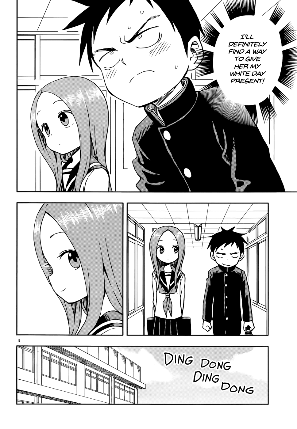 Karakai Jouzu no Takagi-san Chapter 99 page 4 - Chapter 99: Returning the Favor