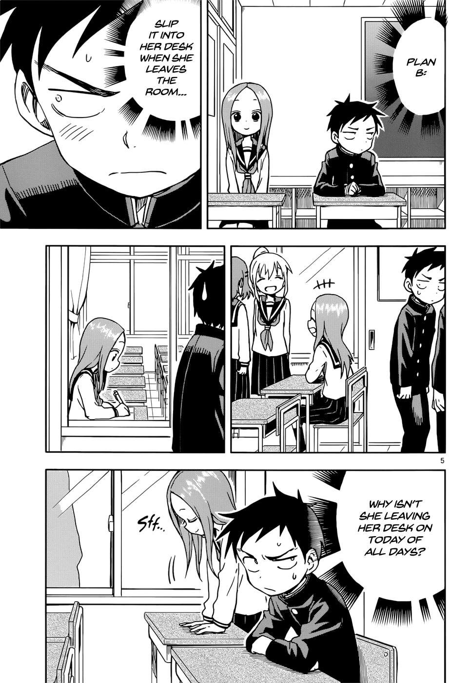 Karakai Jouzu no Takagi-san Chapter 99 page 5 - Chapter 99: Returning the Favor
