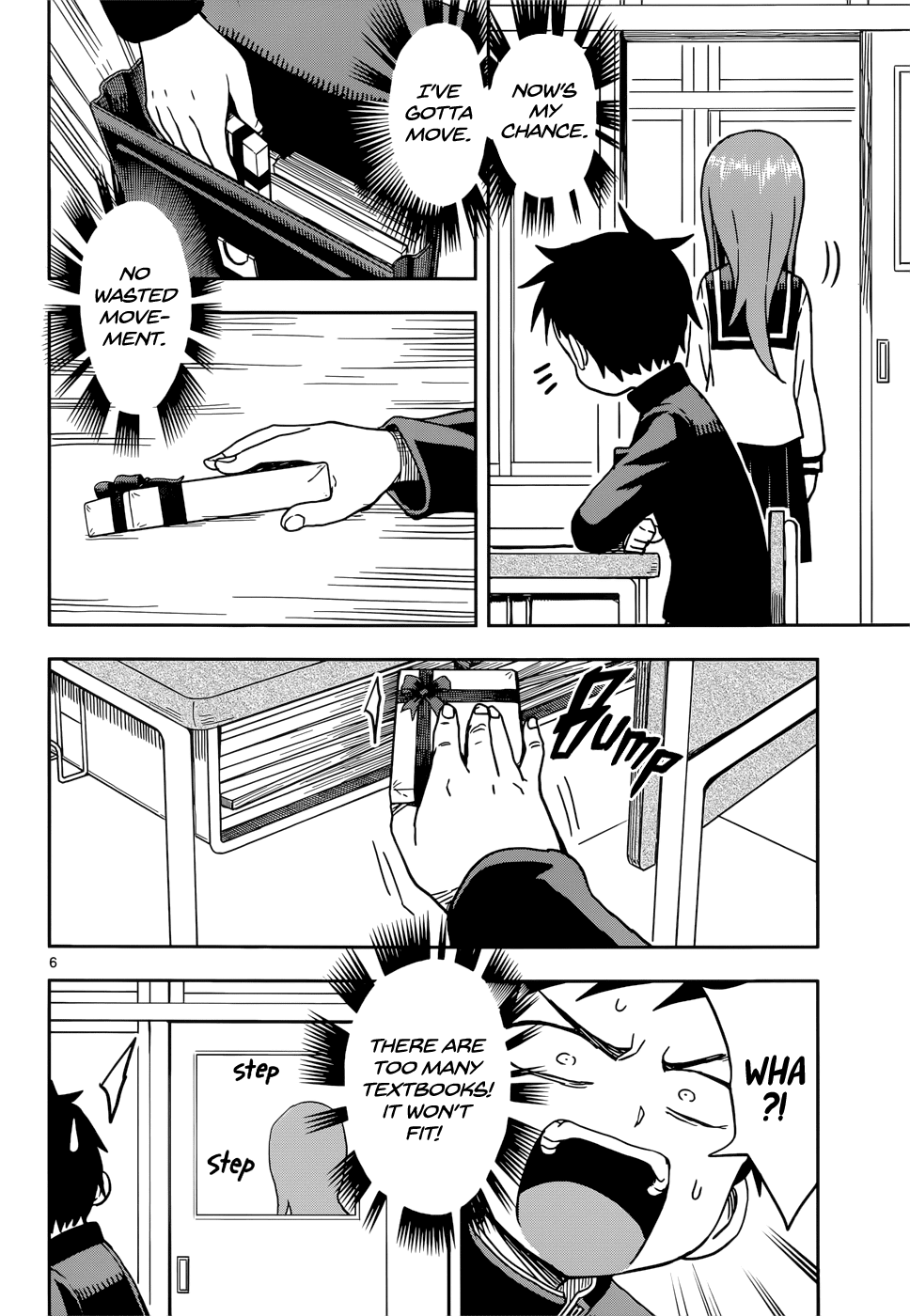 Karakai Jouzu no Takagi-san Chapter 99 page 6 - Chapter 99: Returning the Favor