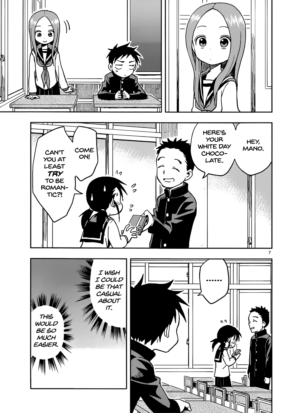 Karakai Jouzu no Takagi-san Chapter 99 page 7 - Chapter 99: Returning the Favor