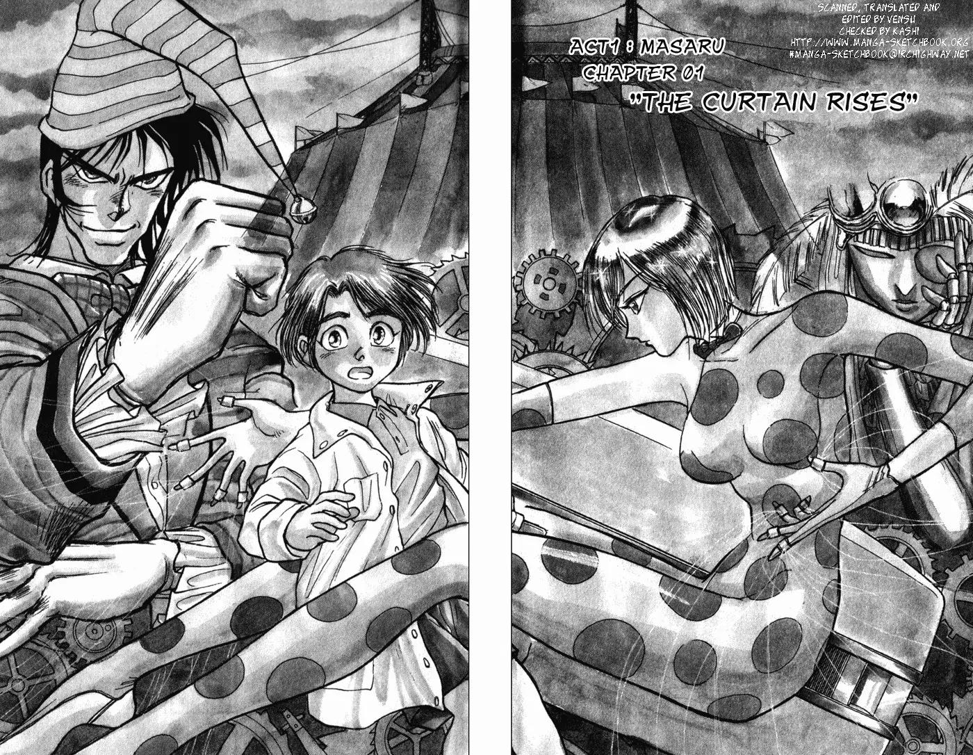 Karakuri Circus Chapter 1 page 4 - Chapter 1: The Curtain Rises - Act 1: Masaru