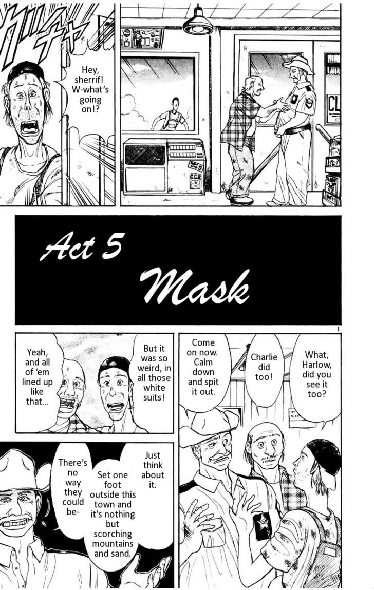 Karakuri Circus Chapter 109 page 1 - Chapter 109: Karakuri - Silver Smoke - Act 5: Mask