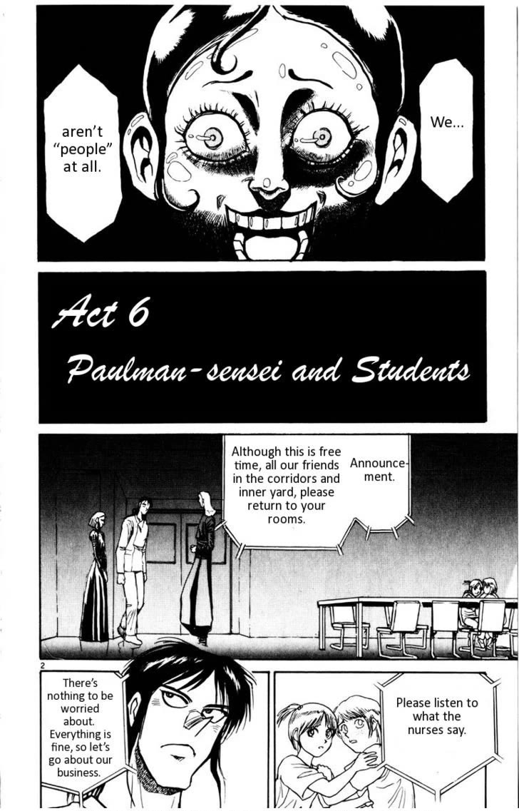 Karakuri Circus Chapter 110 page 2 - Chapter 110: Karakuri - Silver Smoke - Act 6: Paulman And Students
