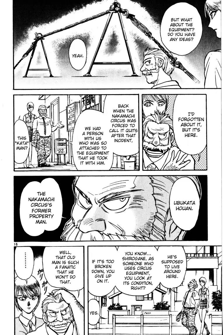Karakuri Circus Chapter 119 page 16 - Chapter 119: Circus * Masaru and Shirogane's Peaceful Days - Act 2: Ryouko, the Rival