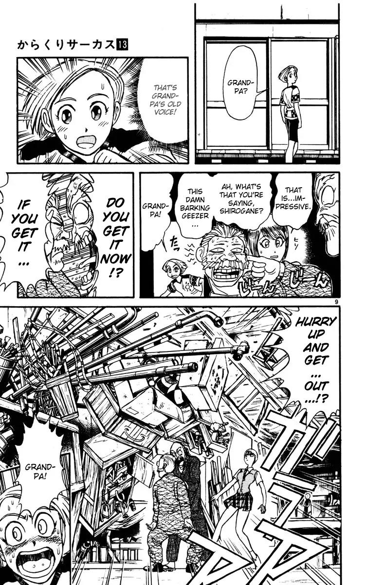Karakuri Circus Chapter 120 page 9 - Chapter 120: Circus * Masaru and Shirogane's Peaceful Days - Act 3: Ubukata Houan