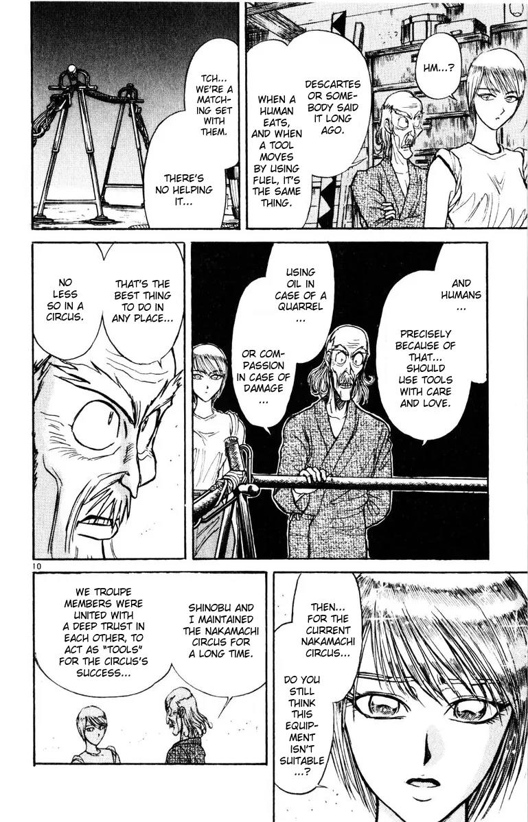 Karakuri Circus Chapter 121 page 10 - Chapter 121: Circus * Masaru and Shirogane's Peaceful Days - Act 4: Houan vs. Shirogane