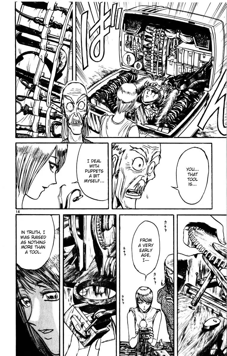 Karakuri Circus Chapter 121 page 14 - Chapter 121: Circus * Masaru and Shirogane's Peaceful Days - Act 4: Houan vs. Shirogane