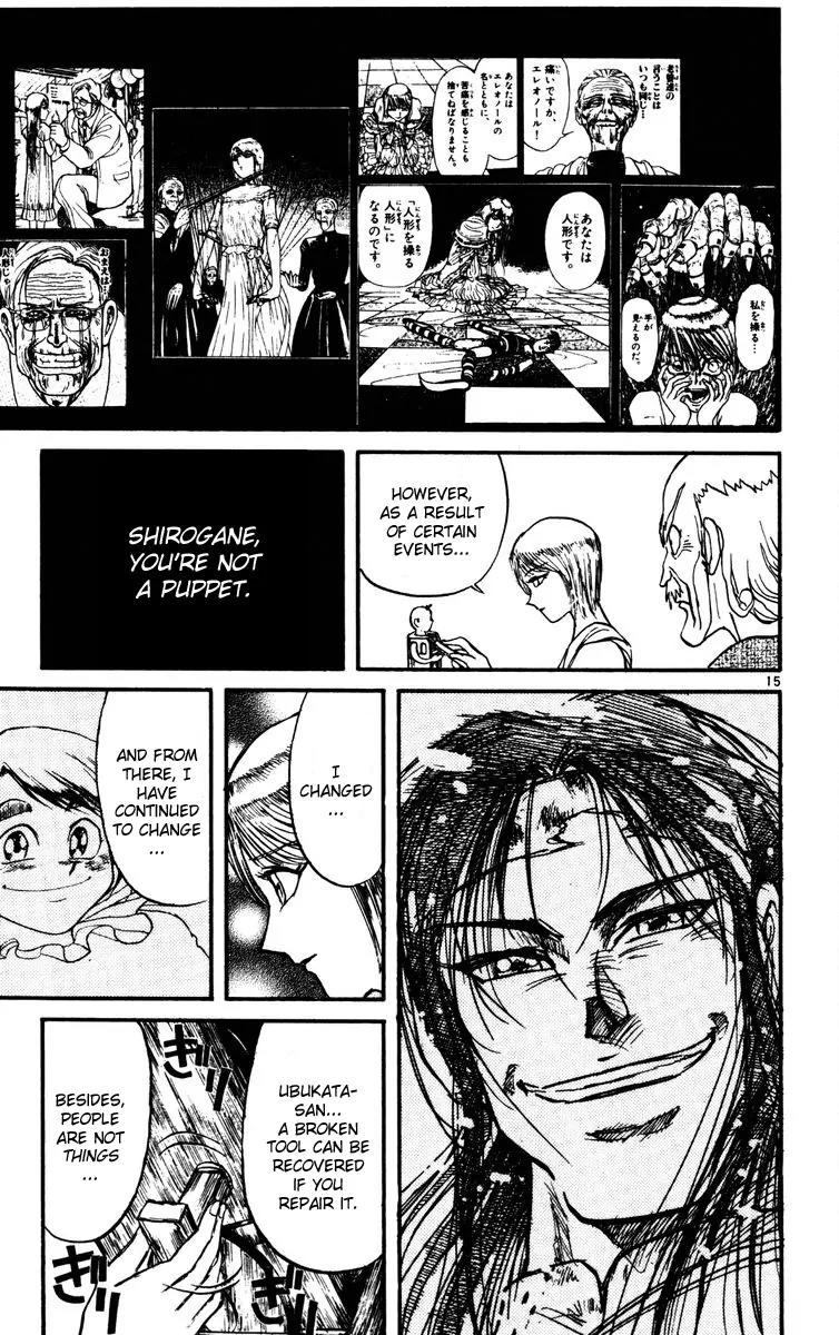 Karakuri Circus Chapter 121 page 15 - Chapter 121: Circus * Masaru and Shirogane's Peaceful Days - Act 4: Houan vs. Shirogane