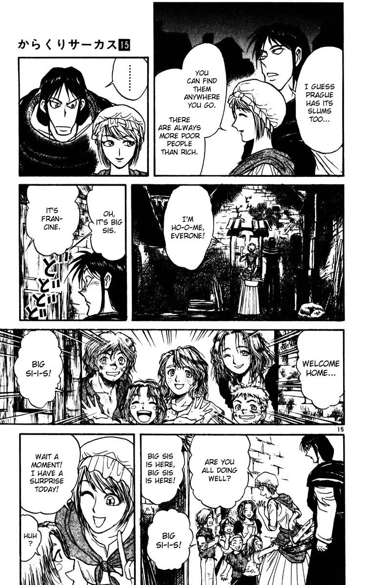 Karakuri Circus Chapter 141 page 15 - Chapter 141: Karakuri - Bai Jin and Bai Yin - Act 7: Francine