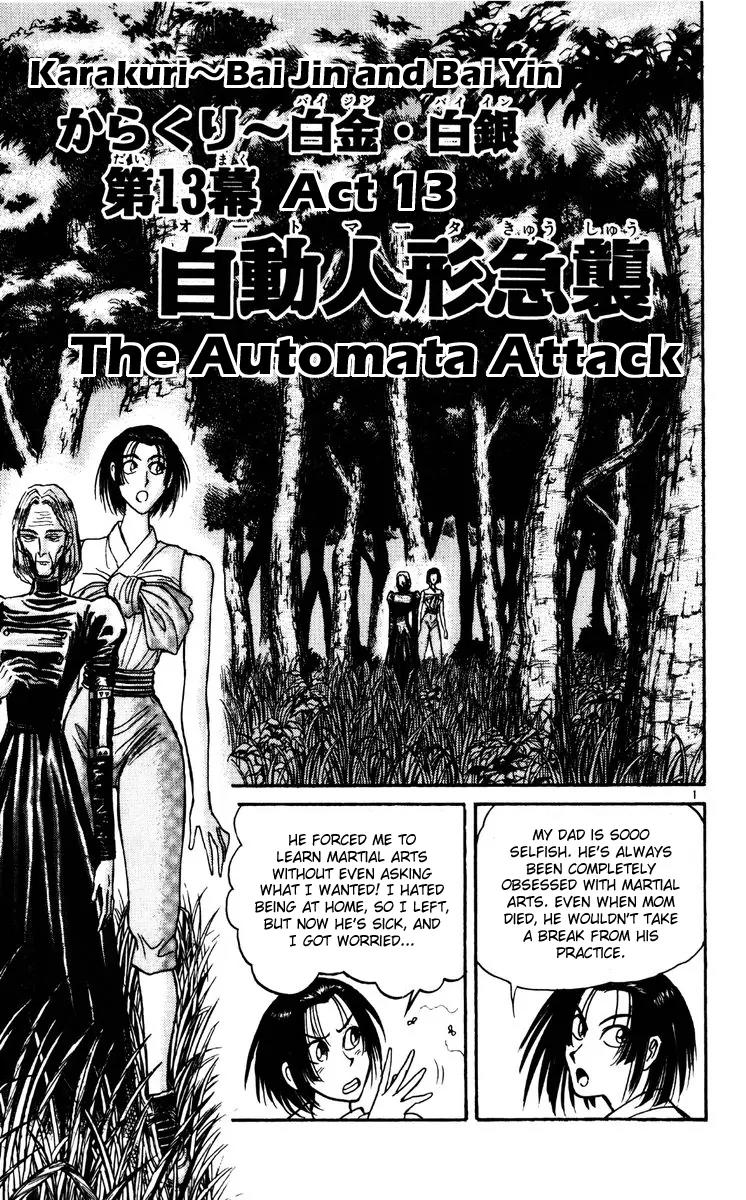 Karakuri Circus Chapter 147 page 5 - Chapter 147: Karakuri - Bai Jin and Bai Yin - Act 13: The Automata Attack