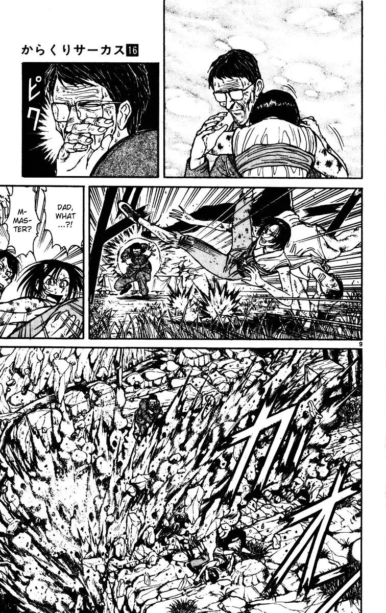 Karakuri Circus Chapter 152 page 9 - Chapter 152: Karakuri - Bai Jin and Bai Yin - Act 18: Temporary Closing